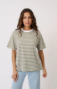 Sophie Tee Palm Stripe by Cartel & Willow