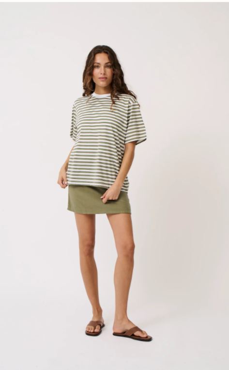 Sophie Tee Palm Stripe by Cartel & Willow