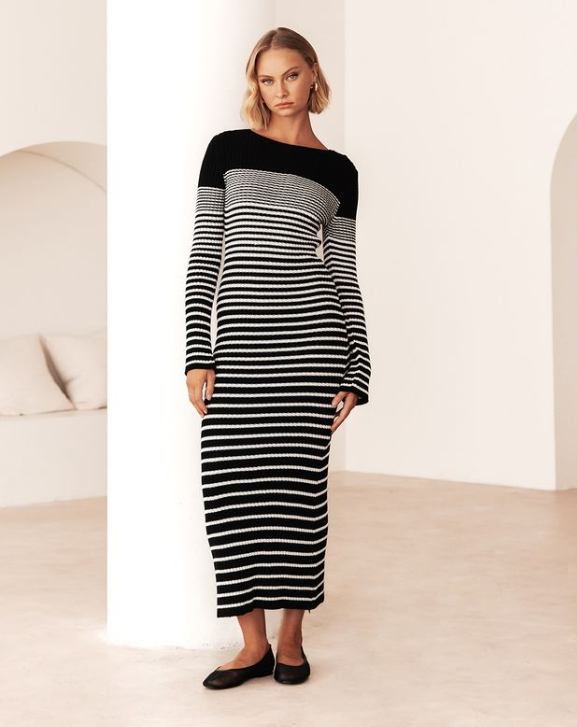 Stripe Knit Dress