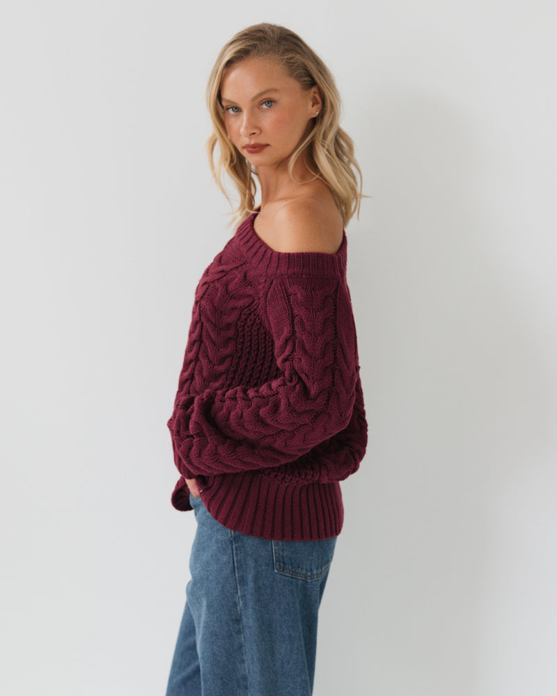 Elsa Off Should Knit by White Closet