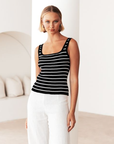 True Knit Stripe Tank