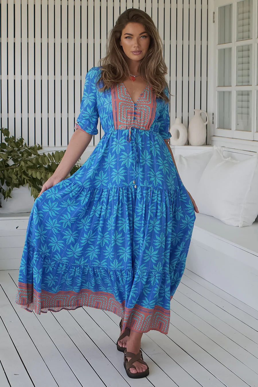 Take Me On Vacay Tessa Maxi by Jaase