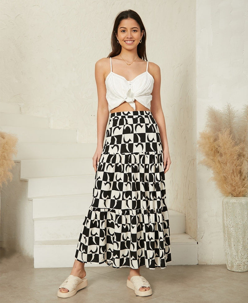 Selina Tiered Maxi Skirt