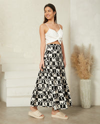 Selina Tiered Maxi Skirt