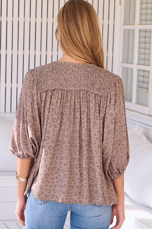 Winslet Print Rue Top by Jaase