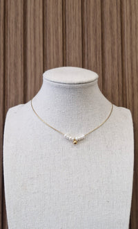 Pearl Charm Gold Necklace