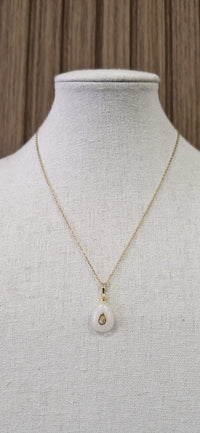 Minimalist Gold Avocado Pendant Necklace