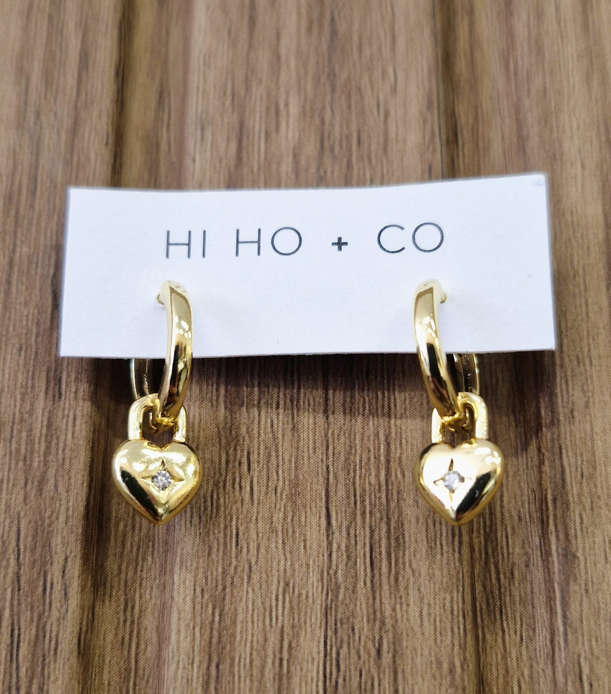 Heartlock Gold Harmony Hoops