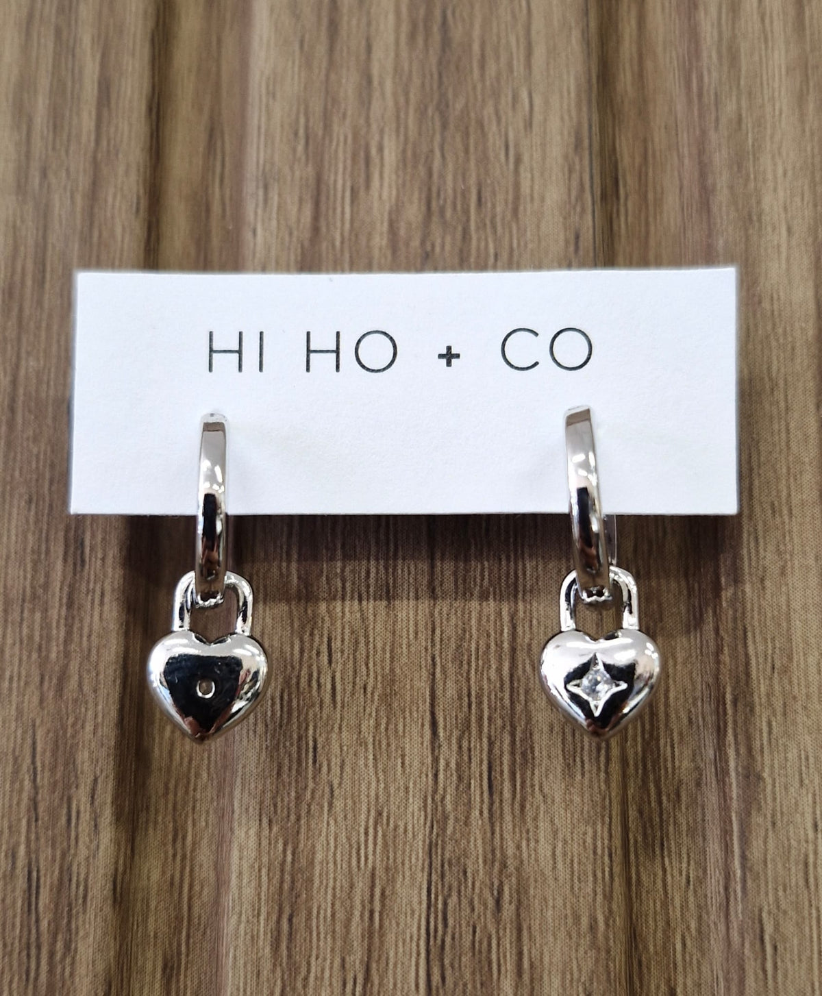 Heartlock Silver Harmony Hoops