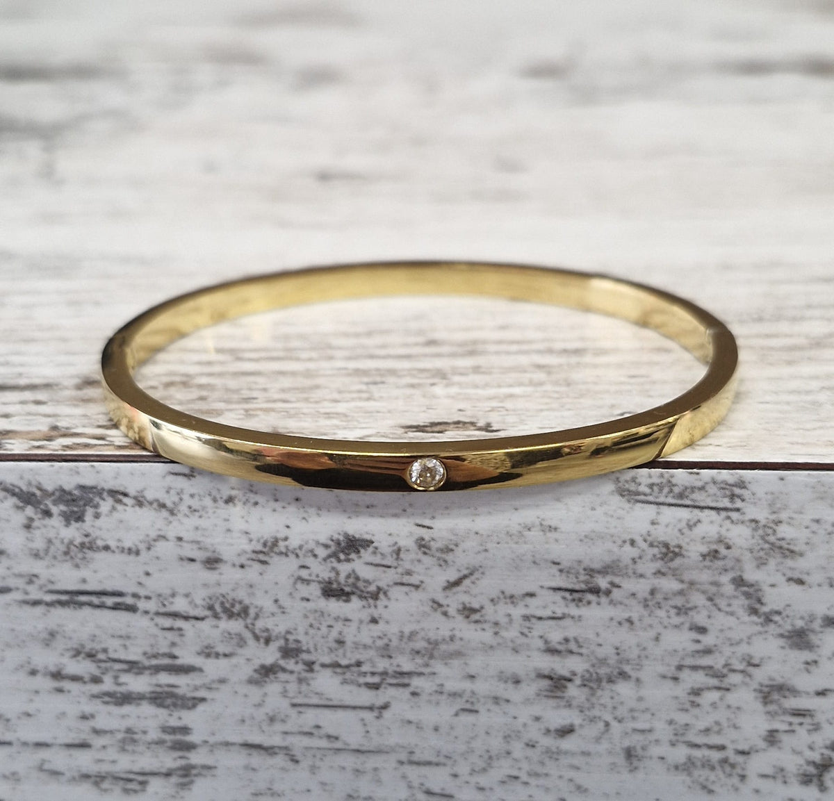 Solitaire Minimalist Bangle