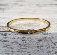 Solitaire Minimalist Bangle