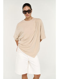 Zelle Draped Oversize Tee