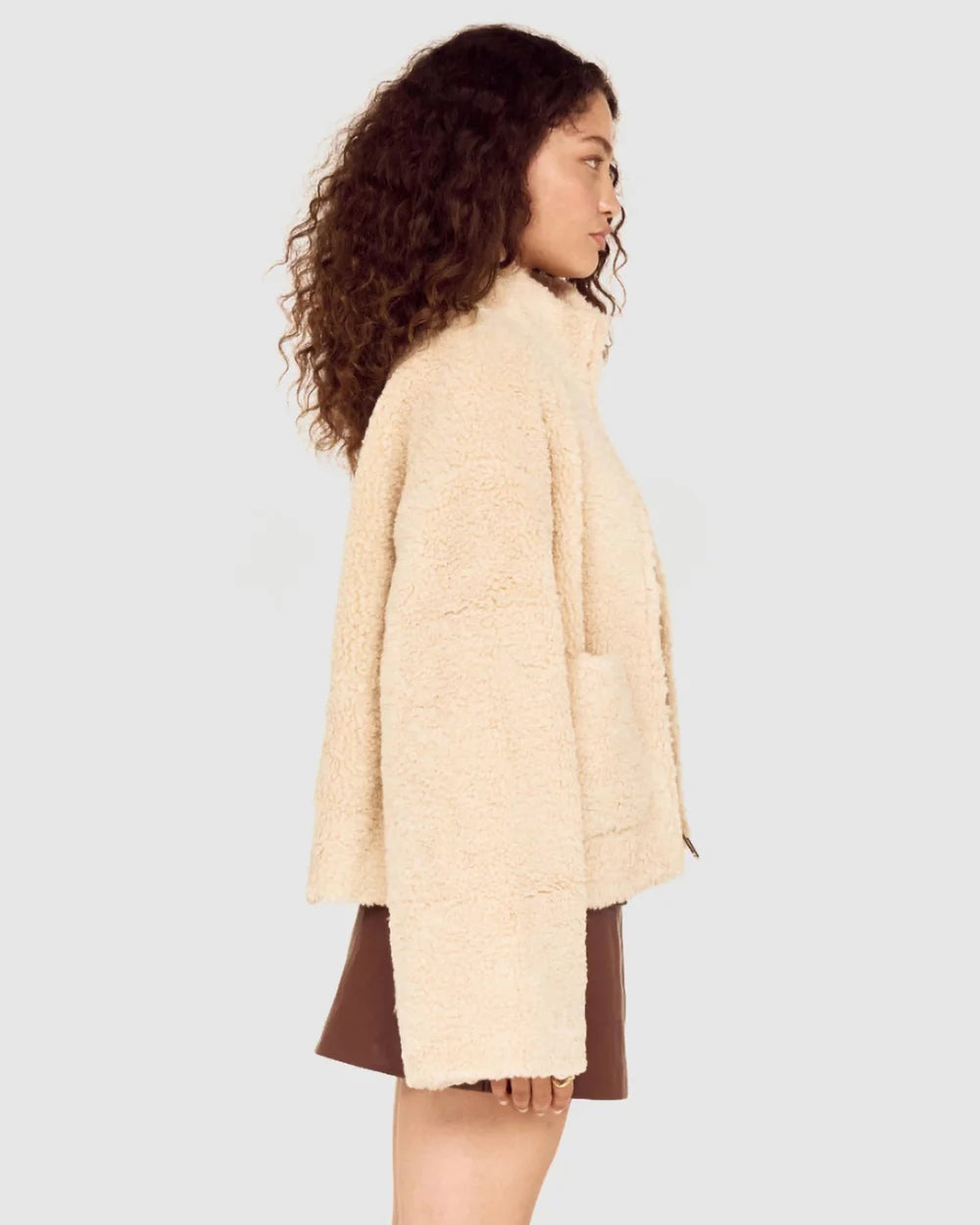 Mink Sherpa Jacket