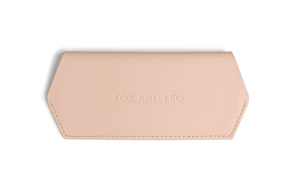 Fox and Leo Glasses Case - Blush