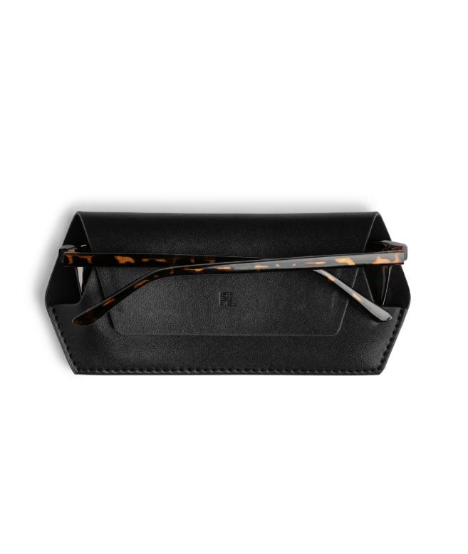 Fox and Leo Glasses Case - Black
