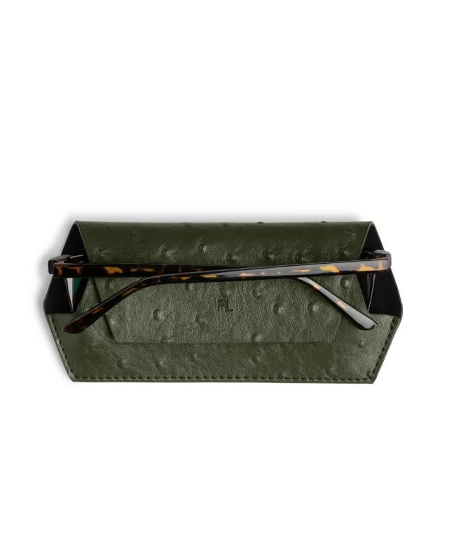 Fox and Leo Glasses Case - Olive