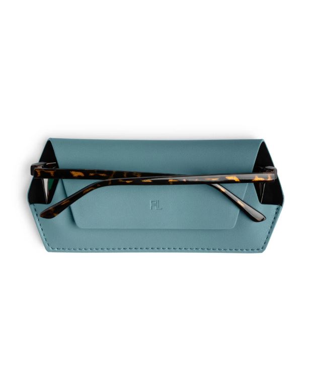 Fox and Leo Glasses Case - Teal