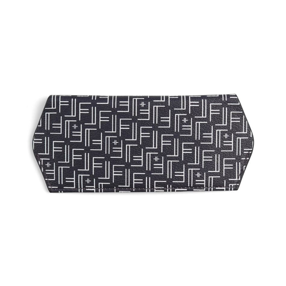 Fox and Leo Glasses Case - FL Print Navy