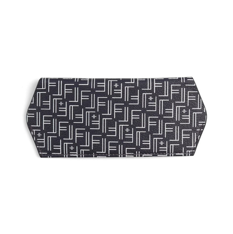 Fox and Leo Glasses Case - FL Print Navy