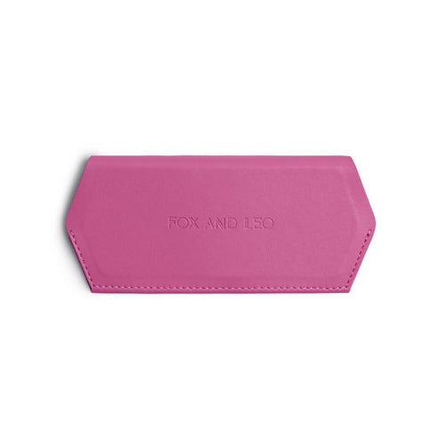 Fox and Leo Glasses Case - Hot Pink