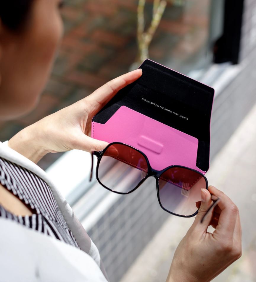 Fox and Leo Glasses Case - Hot Pink