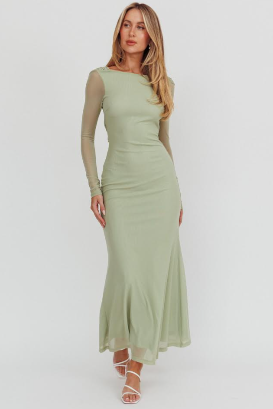 Luna Sage Dress by Here Comes the Sun