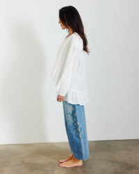 Bejewelled Barrel Jean